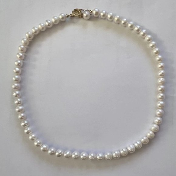 Natural pearl full bead necklace - Picture 2 of 5